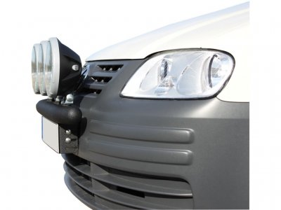 Ekstra lygtebeslag i rustfrit stål til 3 ekstra lygter til VW Caddy 2004-2010