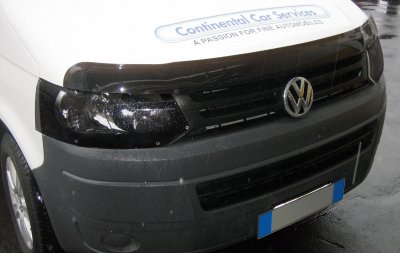 Forlygteafdækninger mørkt tonet til Volkswagen Transporter T5 fra 2010-2015