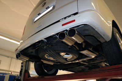 Sportsudstødningssystem til VW Transporter T5/T6 fra 2003-/2010-/2016-