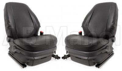 Bilbetræk i kunstlæder til for- og bagsæder til Volkswagen Amarok 2011-