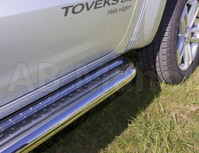 Siderør med lille trin i rustfrit stål til VW Amarok 2011-