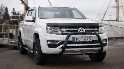 Lav sortlakeret frontbøjle til VW Amarok V6 2017-