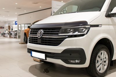 Motorhjelmsbeskytter Second hand | Mørkefarvet akrylplast til VW Transporter T6/T6.1 2016-/2020-2024