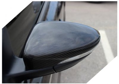 Spejlkapper i kulfiber til VW Scirocco fra 2009-