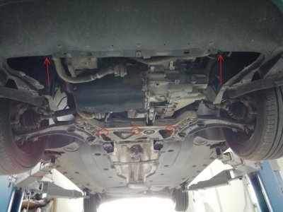 Fastgørelsespunkter til Sumpplade til Seat Ateca fra 2016-