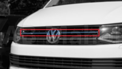 Øverste grill til VW T6 fra 2016-2019 med malet kofanger
