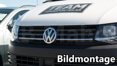 Øverste grill (Gun Metal Black) til VW T6 2016-2019 med umalet kofanger