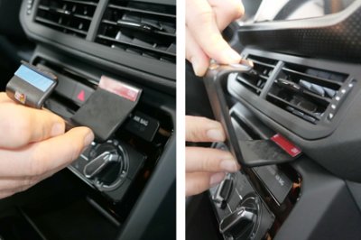 Mobilholder til Volkswagen T-Cross fra 2019-