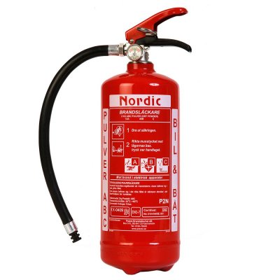 Brandslukker - Nordic 2 kg (EN-3 13A 89 B C)