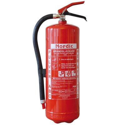Brandslukker - Nordic 6 kg (EN-3 43A 233 B C)