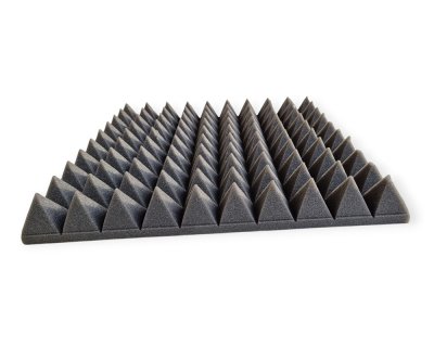Lydabsorbent pyramide med klæbeside 49x49 cm
