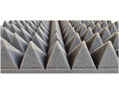 Lydabsorbent pyramide med klæbeside 49x49 cm