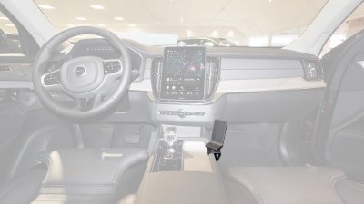 Mobilholder til Volvo XC90 fra 2025- | Til montering på midterkonsollen