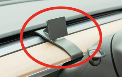Mobilholder Tesla Model Y fra 2020- | Monteres foran rattet