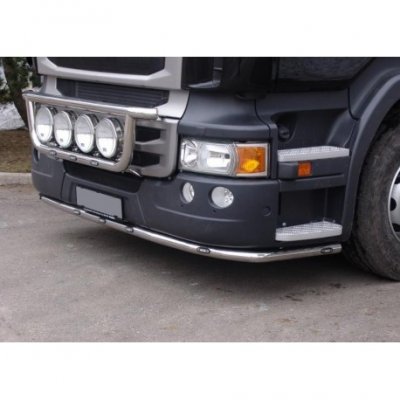 Frontrør i rustfrit stål med LED-belysning - Scania R