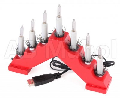 Adventsstage med USB-stik 12/24V