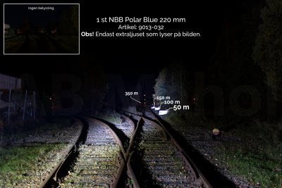 Lysbjælke til 1 NBB Polar Blue 220.