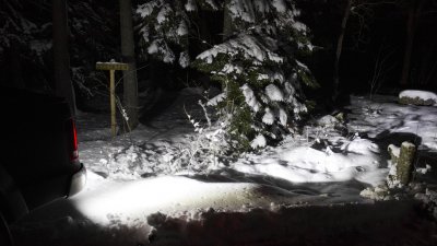 2 LED-baglygter monteret på Amarok V6 2017