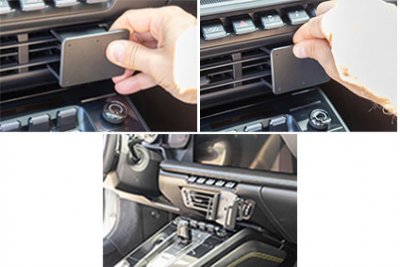 Montering af mobilholder Porsche 911 fra 2019-