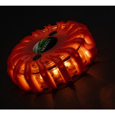 LED-advarselspuck | Genopladelig | Ø120 mm