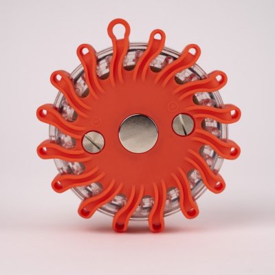 LED-advarselspuck | Genopladelig | Ø120 mm
