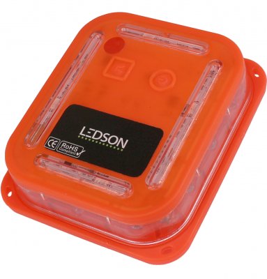 LED-advarselspucker (6 stk.) med matchende pose