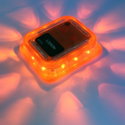 LED-advarselspucker (6 stk.) med matchende pose