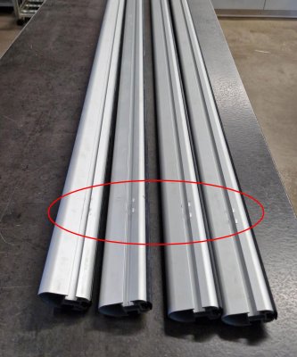 4 komplette tagbøjler i Aluminium | Brugt