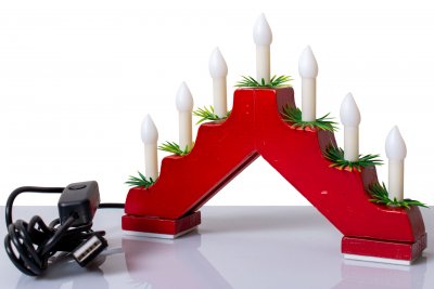 Adventslysestage LED med USB-stik