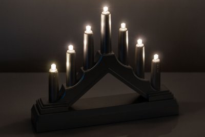 Adventsstage Sølv batteridrevet