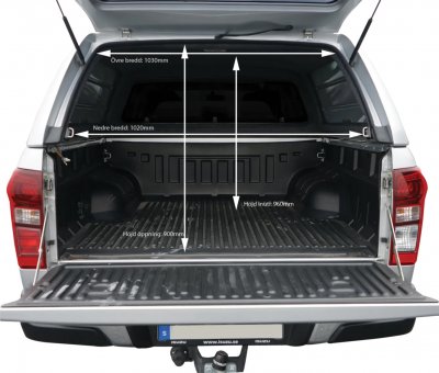 Ladkassekappe Alpha CMX Isuzu D-Max passer til modelår 2012-2020