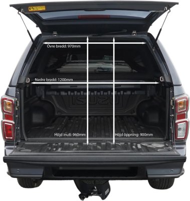 Ladkassekappe Alpha CMX til Isuzu D-Max fra 2021-