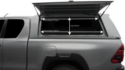 Ladkassekappe Alpha CMX til Toyota Hilux (X-Cab) fra 2021-.