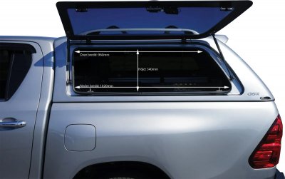 Ladkassekappe Alpha GSX til Toyota Hilux fra 2021-