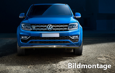 Rustfrit stål Frontrør Enkelt til VW Amarok V6 fra 2017-