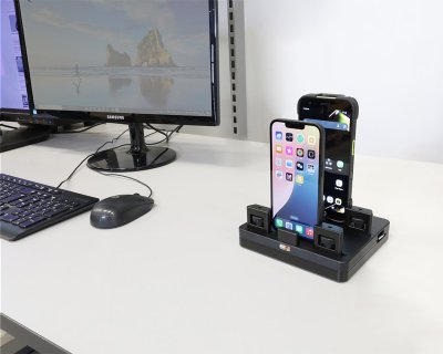ProAdapt opladningsdock til bord – Dobbelt USB-C til smartphones og håndterminaler