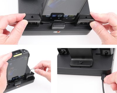 ProAdapt opladningsdock til bord – Dobbelt USB-C til smartphones og håndterminaler