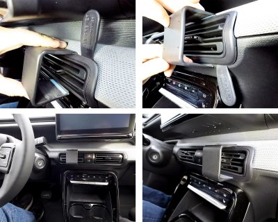 Monteringsbeslag (Basisdel) til mobilholder til Citroen C3 Aircross fra 2024-