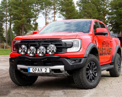 Ekstralygtebeslag til 4 ekstralygter Ford Ranger Raptor fra 2022 | Qpax
