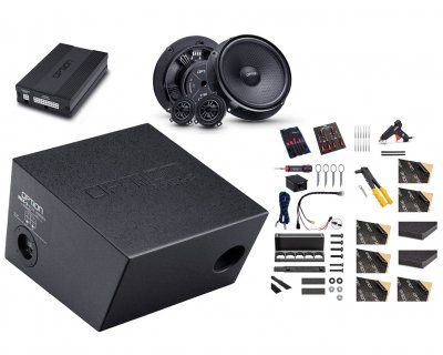 Sæt med forreste højttalere, DSP-lydprocessor, forstærker og subwoofer til Volkswagen Caravelle T6.1 (2019–2024)