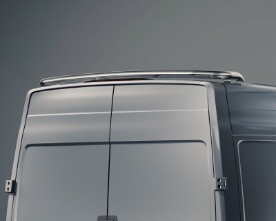 Bageste tagbøjle til Volkswagen Crafter H2 fra 2017 og frem – Lysbøjle i rustfrit stål (70 mm) | Poleret