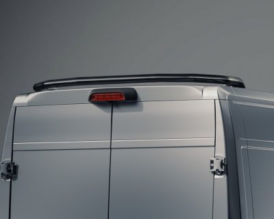 Bageste tagbøjle til Citroën Jumper fra 2006 og frem – Lysbøjle i rustfrit stål (70 mm) | Sortlakeret