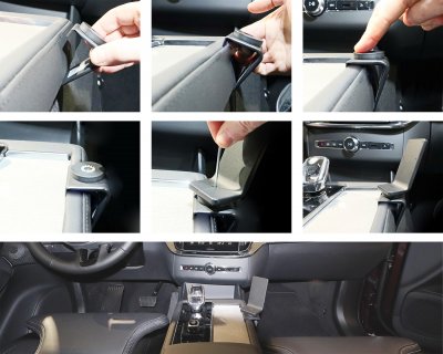 Mobilholder Volvo XC60 2026- | Til montering til højre for midterkonsollen