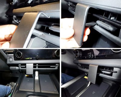 Mobilholder Toyota bZ4X 2025- | Til montering under midterskærmen