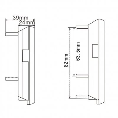 Bakkamera-system 7 bakspejlsmonitor inkl. et sidekamera