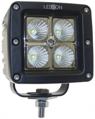 Baggrundslys/arbejdslys med 4x3W dioder 10-30 V