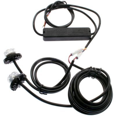 Blitzlys "Hide-away" 4x2 dioder 12-24V