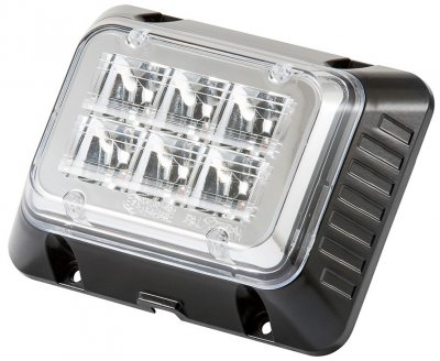 Blinklys med 6 blinkhoveder i orange - 9-32V | ECE R65