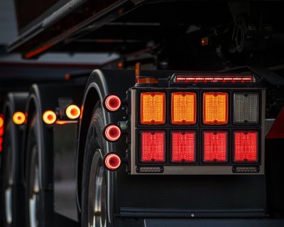 Breeze X2 Retro LED Baklygte med Multifunktion 10-48V