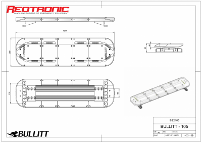 Mega-Flash Bullitt Plus - Fuldt udstyret ECE R65-blinklys